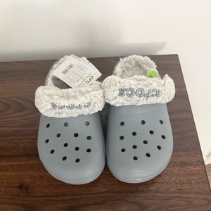 Crocs Classic Lined Clog - Light Gray Blue